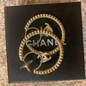 Chanel hoop earrings